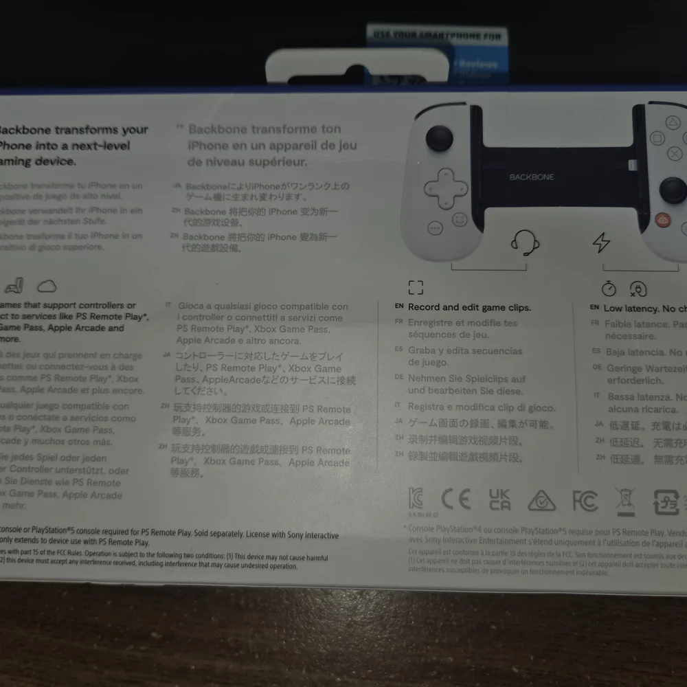 Sony PlayStation Backbone White Controller for iPhone